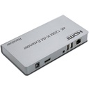 اكستيندر HDMI تحويلة من واير انترنيت RJ45 الى HDMI مسافة 120 متر (صورة+ماوس - دقة 4K)