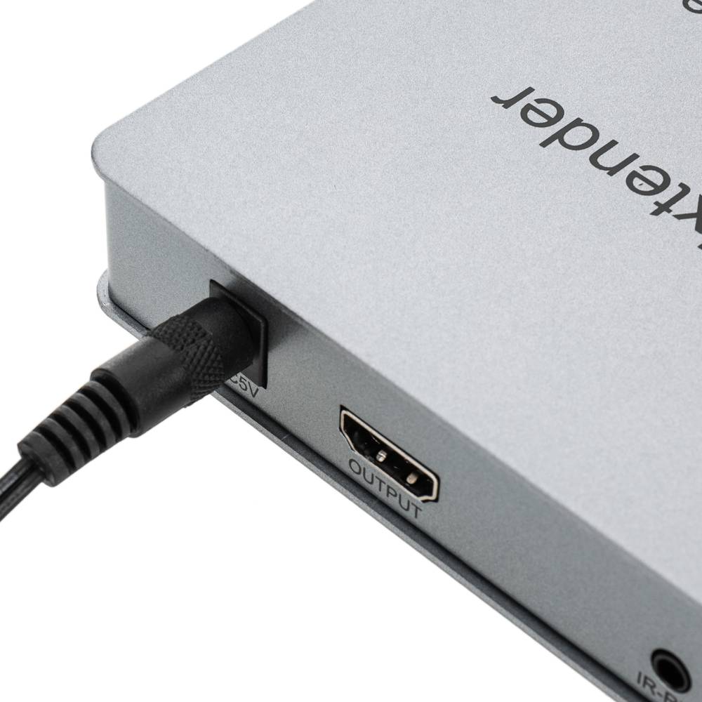 اكستيندر HDMI تحويلة من واير انترنيت RJ45 الى HDMI مسافة 120 متر (صورة+ماوس - دقة 4K)