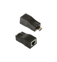 اكستيندر HDMI تحويلة من واير انترنيت RJ45 الى HDMI مسافة 20 متر (صورة فقط - دقة 1080)