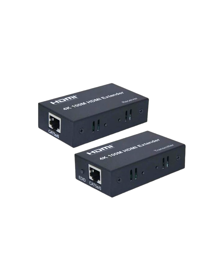 اكستيندر HDMI تحويلة من واير انترنيت RJ45 الى HDMI مسافة 100 متر (صورة فقط - دقة 4K)