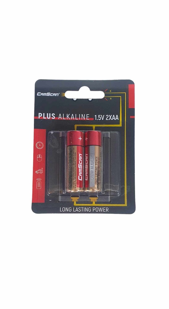 بطارية AA PLUS ALKALINE قلم ثنائي شركة CAMSCAN