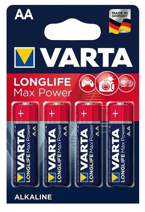 بطارية AA LongLife Max Power قلم رباعي شركة VARTA