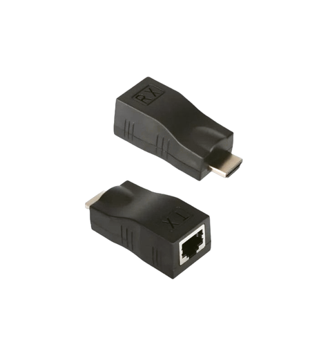 اكستيندر HDMI تحويلة من واير انترنيت RJ45 الى HDMI مسافة 20 متر (صورة فقط - دقة 1080)