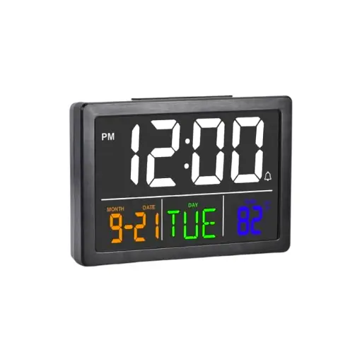 ساعة رقمية LCD تعمل على 5 فولت