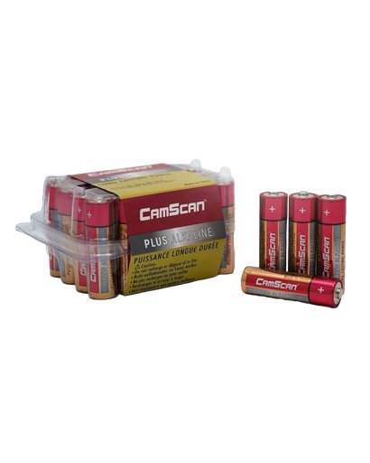 بطارية AA PLUS ALKALINE قلم عبوة (24 قطعة) شركة CAMSCAN