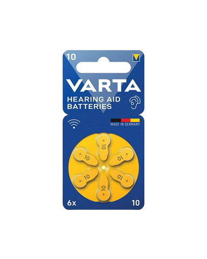 بطارية 10 HEARING AID لسماعات الاذن (6 قطع) شركة VARTA