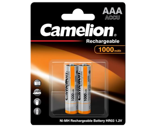بطارية AAA Ni-MH Rechargeable ريموت ثنائي قابلة للشحن شركة Camelion