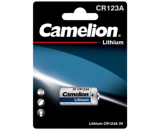 بطارية CR123A Lithium غير قابلة للشحن شركة Camelion